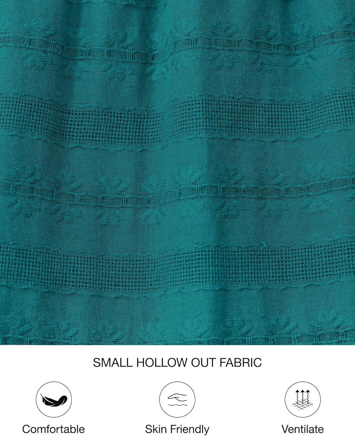 imageBTFBM Mini Dresses for Women 2025 Casual Lightweight Long Sleeve V Neck A Line Elastic Waist Party Holiday DressMalachite Green