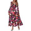 Floral Black Multi