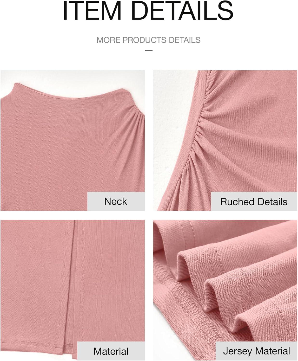 imageBTFBM Women Bodycon Maxi Dress Long Sleeve Back Slit Ruched Elegant Party Cocktail Formal Fall Wedding Guest DressesPink