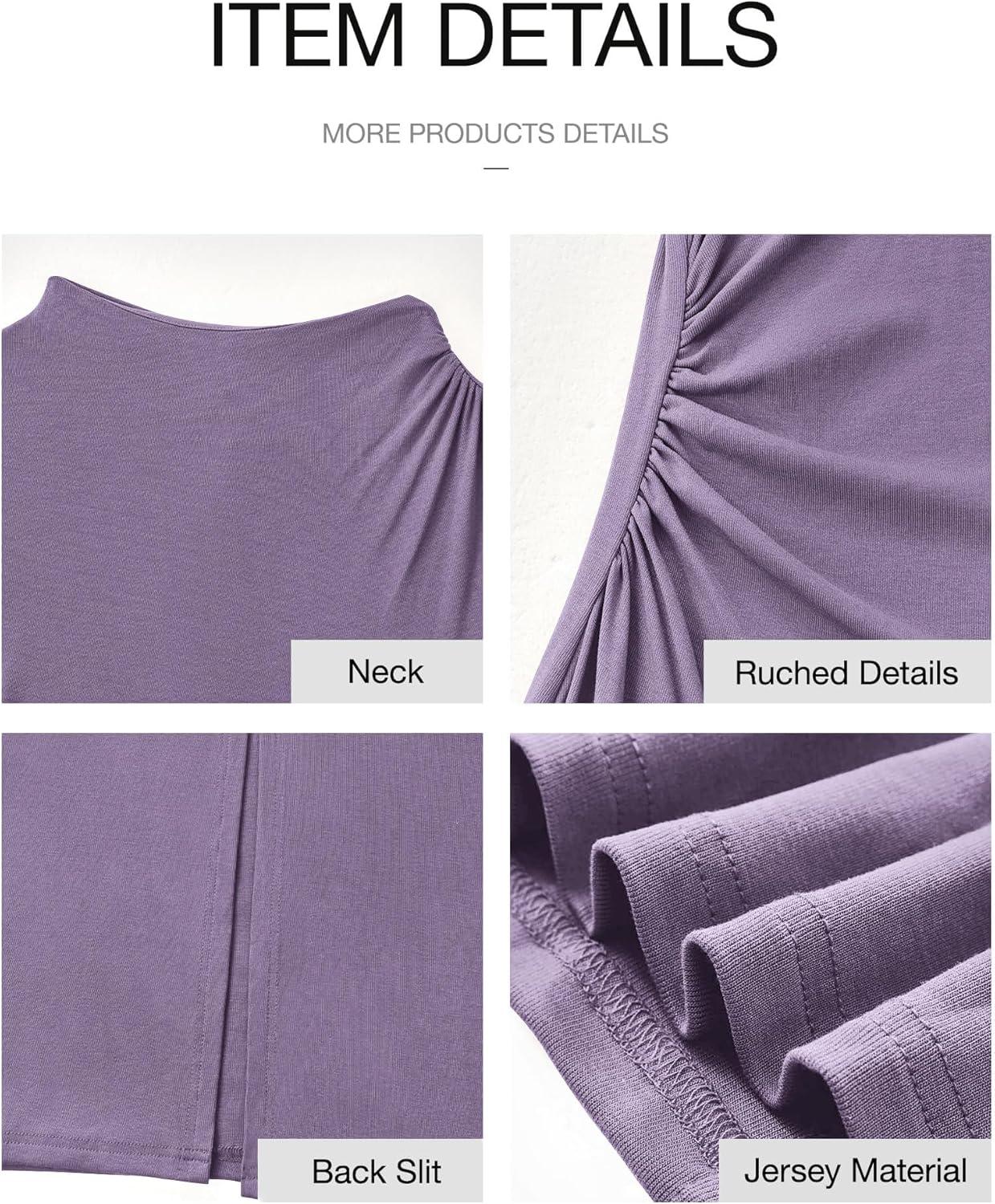 imageBTFBM Women Bodycon Maxi Dress Long Sleeve Back Slit Ruched Elegant Party Cocktail Formal Fall Wedding Guest DressesPurple