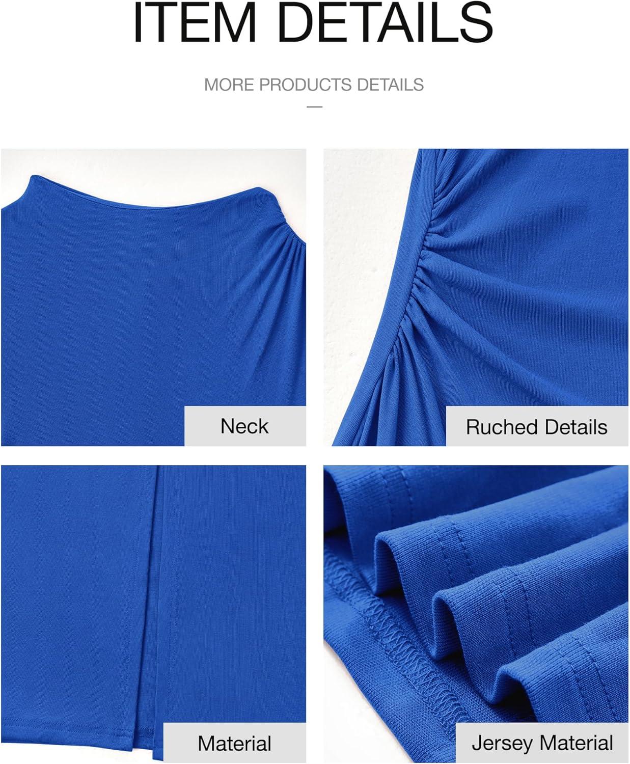 imageBTFBM Women Bodycon Maxi Dress Long Sleeve Back Slit Ruched Elegant Party Cocktail Formal Fall Wedding Guest DressesRoyal Blue