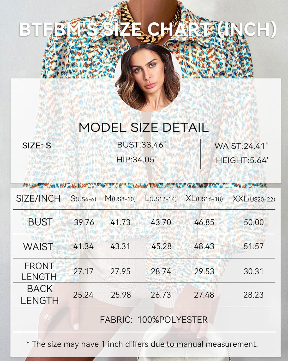 imageBTFBM Women Fashion Button Down Shirts V Neck Printed Solid Boho Long Sleeve Blouses Dressy Casual Summer Fall TopsFloral Blue White