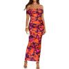 Floral Purple Orange