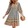 Floral Brown Apricot