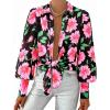 Big Floral Black Pink