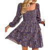 Floral Purple Red