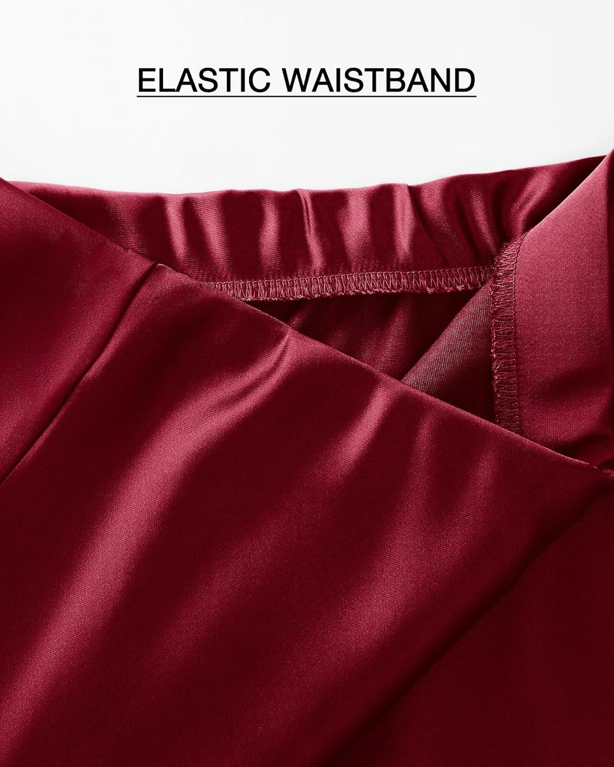 imageBTFBM 2026 Womens Spring Summer Long Satin Skirt Silk Elegant High Waist Cocktail Party Wedding Flowy ALine Midi Skirts