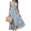 Floral Print Blue
