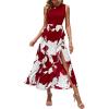 Big Floral White Wine Red