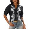 Floral Black White