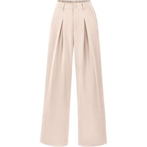 BTFBM Women High Waist Palazzo Pants Spring 2026 Casual Wide Leg Trousers Loose Work Office Business Suit Pant Pockets