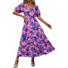 Floral Blue Pink