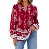 Red White Floral