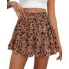 Floral Khaki Black