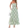 Floral White Green