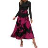 Big Floral Purple Red