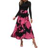 Big Floral Rose Red