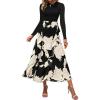 White Floral Black