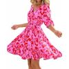 Floral Pink Red