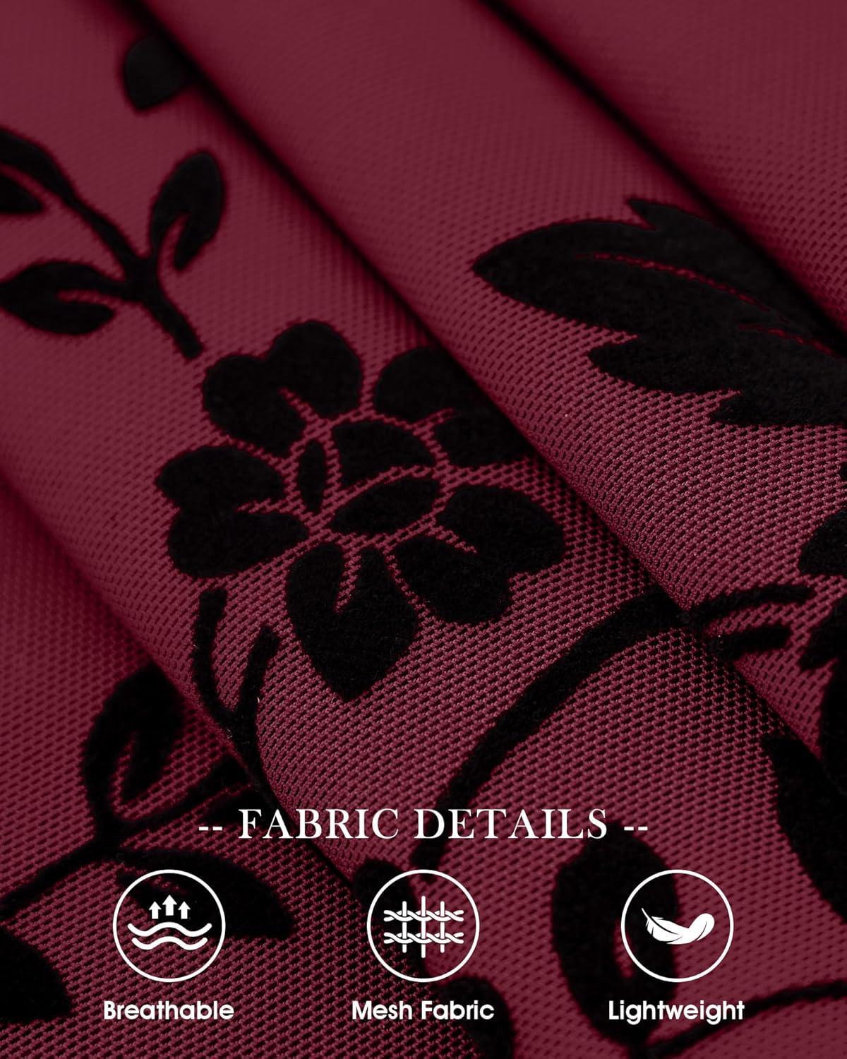 imageBTFBM Women Floral Wedding Guest Dress Spring 2026 Casual Long Sleeve Crew Neck Flowy Party Cocktail Mini DressesFloral Wine Red Black