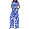 Floral Royal Blue