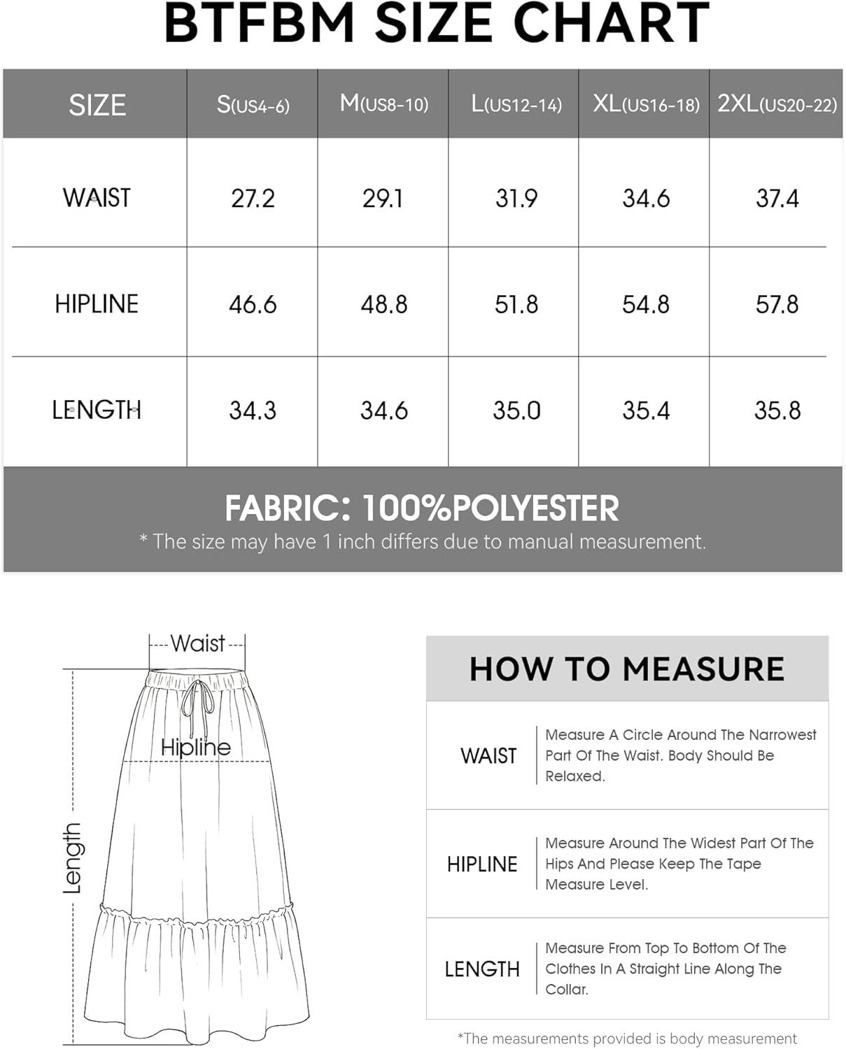 imageBTFBM Womens Boho Maxi Skirt 2026 Summer Floral High Waisted Flowy Tiered Long Spring Beach Vacation Skirts PocketsFloral White Purple
