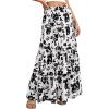 Floral White Black
