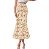 Floral Apricot Brown