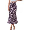 Floral Black Purple
