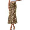 Floral Brown Light Green