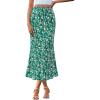 Floral Green White