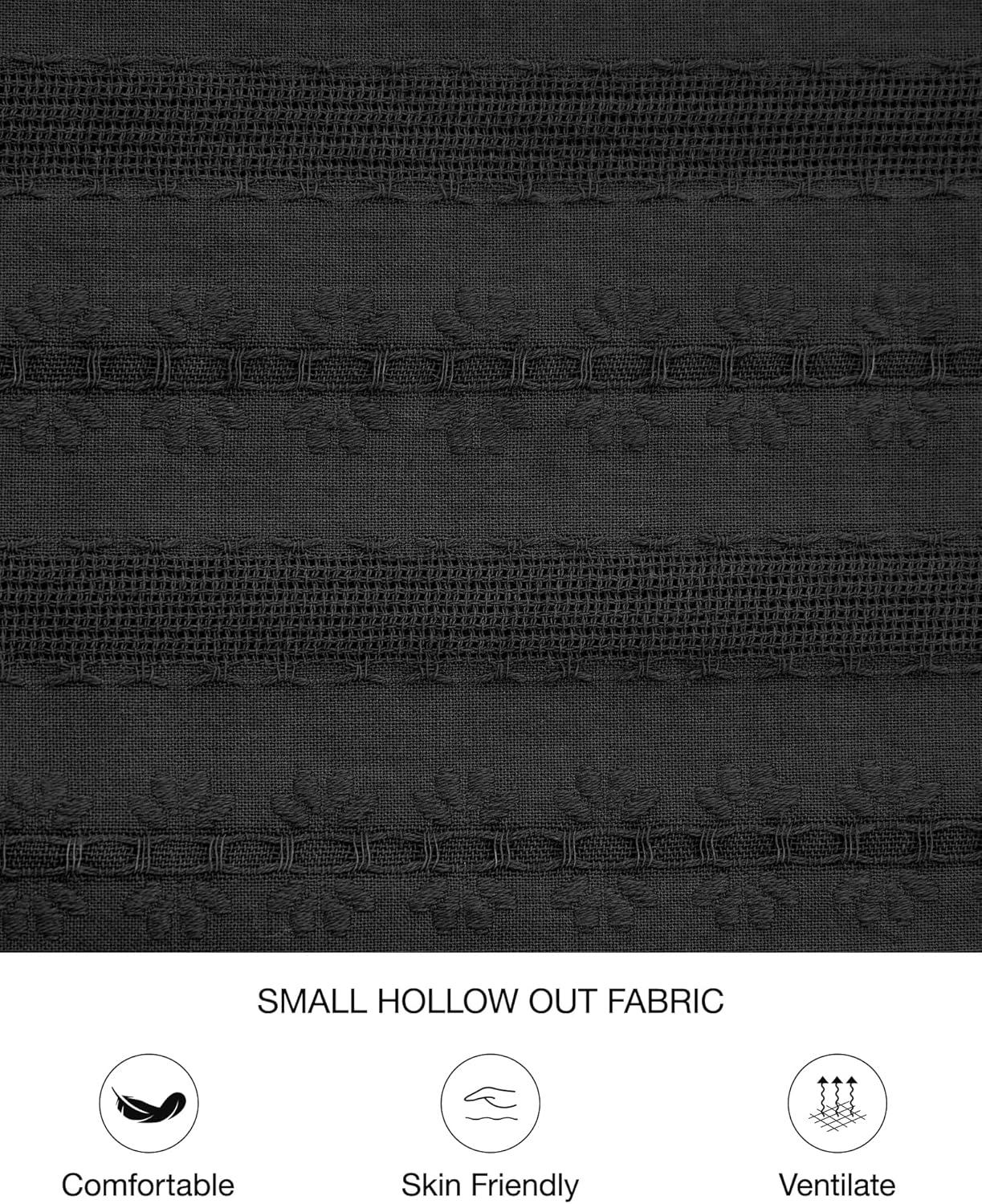 imageBTFBM Spring Dresses for Women 2026 Casual Long Sleeve V Neck Elastic Waist Lightweight Maxi Wedding Guest Dress PocketsBlack