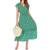 Floral White Green