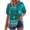 Floral Lake Blue White
