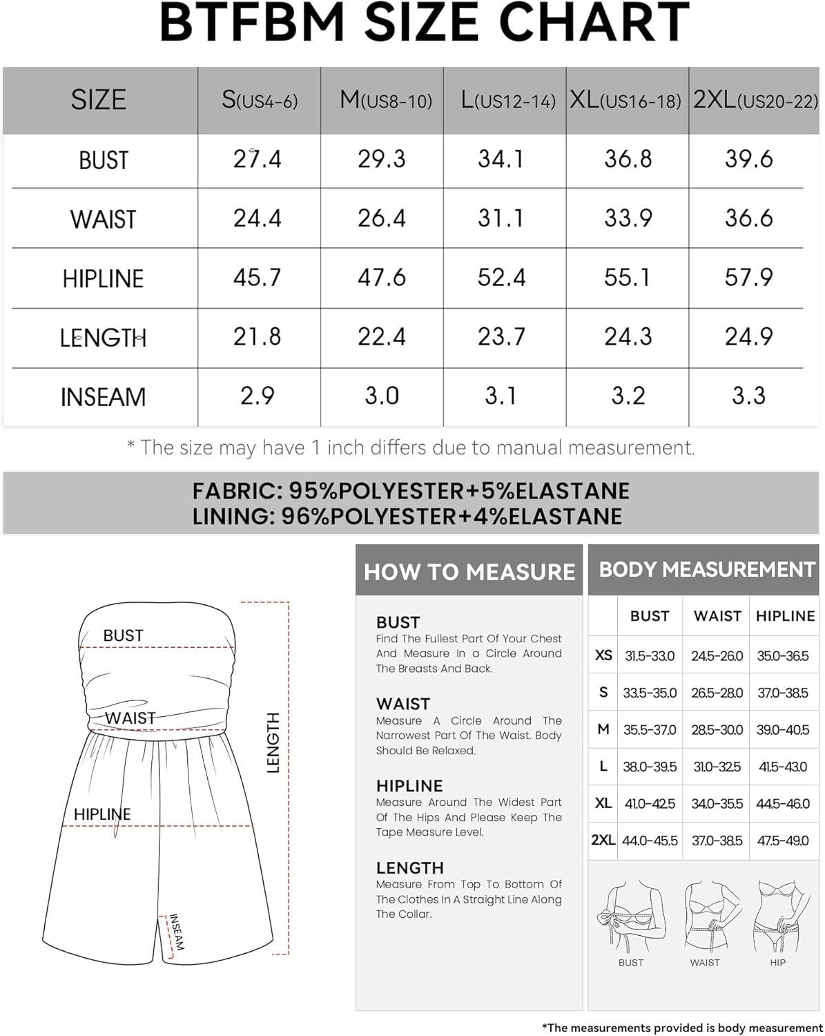 imageBTFBM Romper For Women 2026 Spring Strapless Printed Tube Boho Wide Leg Beach Short Jumpsuit Summer Date Night RompersFloral Green