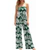 Floral Dark Green White