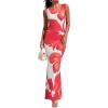 Floral White Red