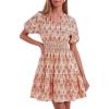 Floral Apricot Red