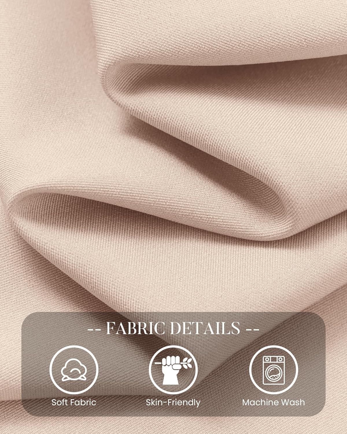 imageBTFBM Two Piece Set for Women Spring Fashion 2026 Business Casual Long Sleeve Blazer Jackets Wide Leg Pant Suits PocketsBeige