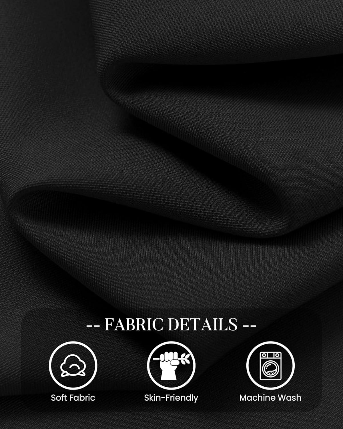imageBTFBM Two Piece Set for Women Spring Fashion 2026 Business Casual Long Sleeve Blazer Jackets Wide Leg Pant Suits PocketsBlack