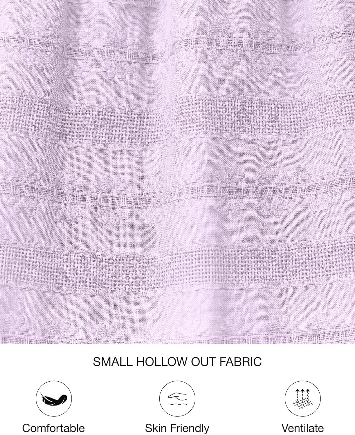 image:imageBTFBM Womens Summer 2026 Casual Midi Maxi Dresses Lightweight Short Sleeve V Neck Elastic Waist Boho Beach Dress PocketsLight Pink Purple
