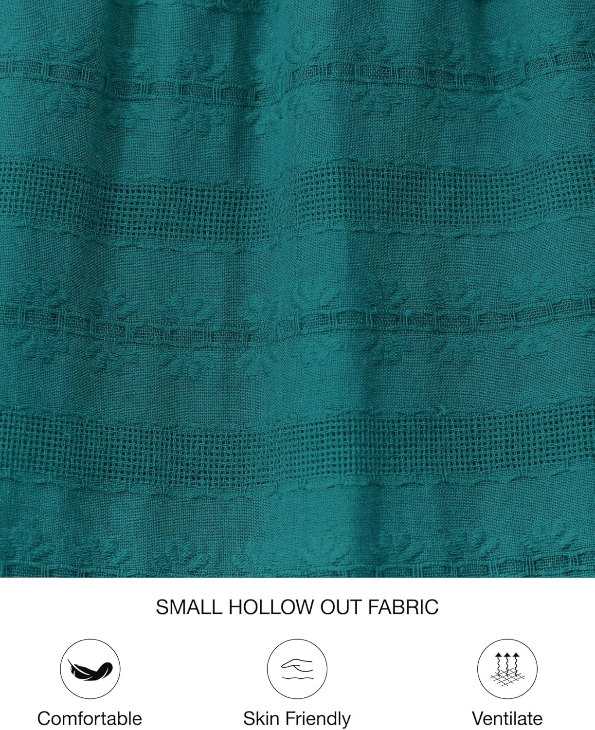 image:imageBTFBM Womens Summer 2026 Casual Midi Maxi Dresses Lightweight Short Sleeve V Neck Elastic Waist Boho Beach Dress PocketsMalachite Green