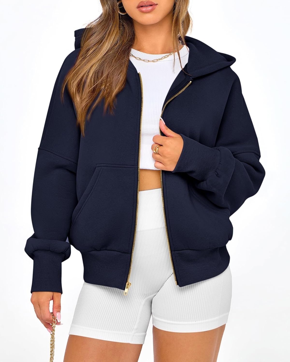 image:imageBTFBM Hoodies For Women Sweatshirt Fall Fashion Clothing 2026 Long Sleeve Fleece Jacket Winter Outfits Y2k Zip Up HoodieNavy
