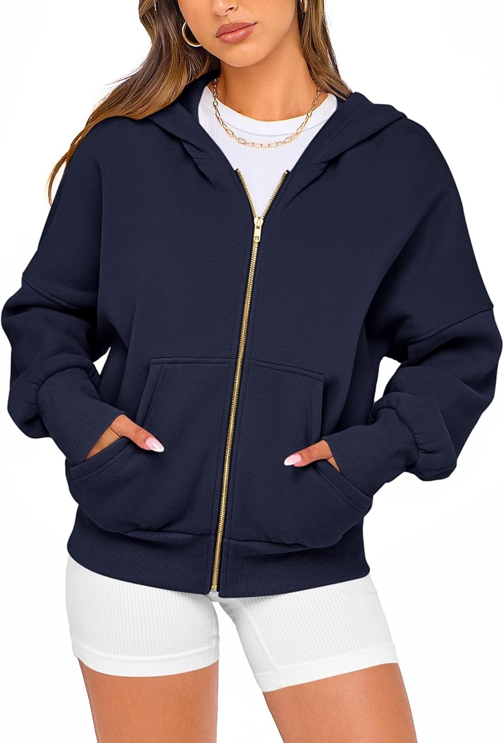 image:imageBTFBM Hoodies For Women Sweatshirt Fall Fashion Clothing 2026 Long Sleeve Fleece Jacket Winter Outfits Y2k Zip Up HoodieNavy