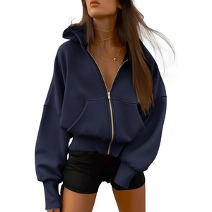 BTFBM Hoodies For Women Sweatshirt Fall Fashion Clothing 2026 Long Sleeve Fleece Jacket Winter Outfits Y2k Zip Up Hoodie(Navy)