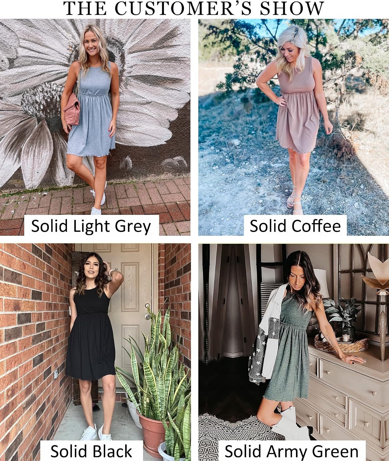 image:imageBTFBM Summer Dresses for Women 2026 Spring Clothes Sleeveless Crewneck Beach Vacation Outfits Mini Flowy Sun DressSolid Wine Red
