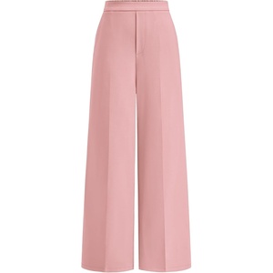 BTFBM Womens Dress Pants 2026 Fall Wide Leg High Waisted Palazzo Pants Business Casual Work Trousers Slacks Pockets(Pink)