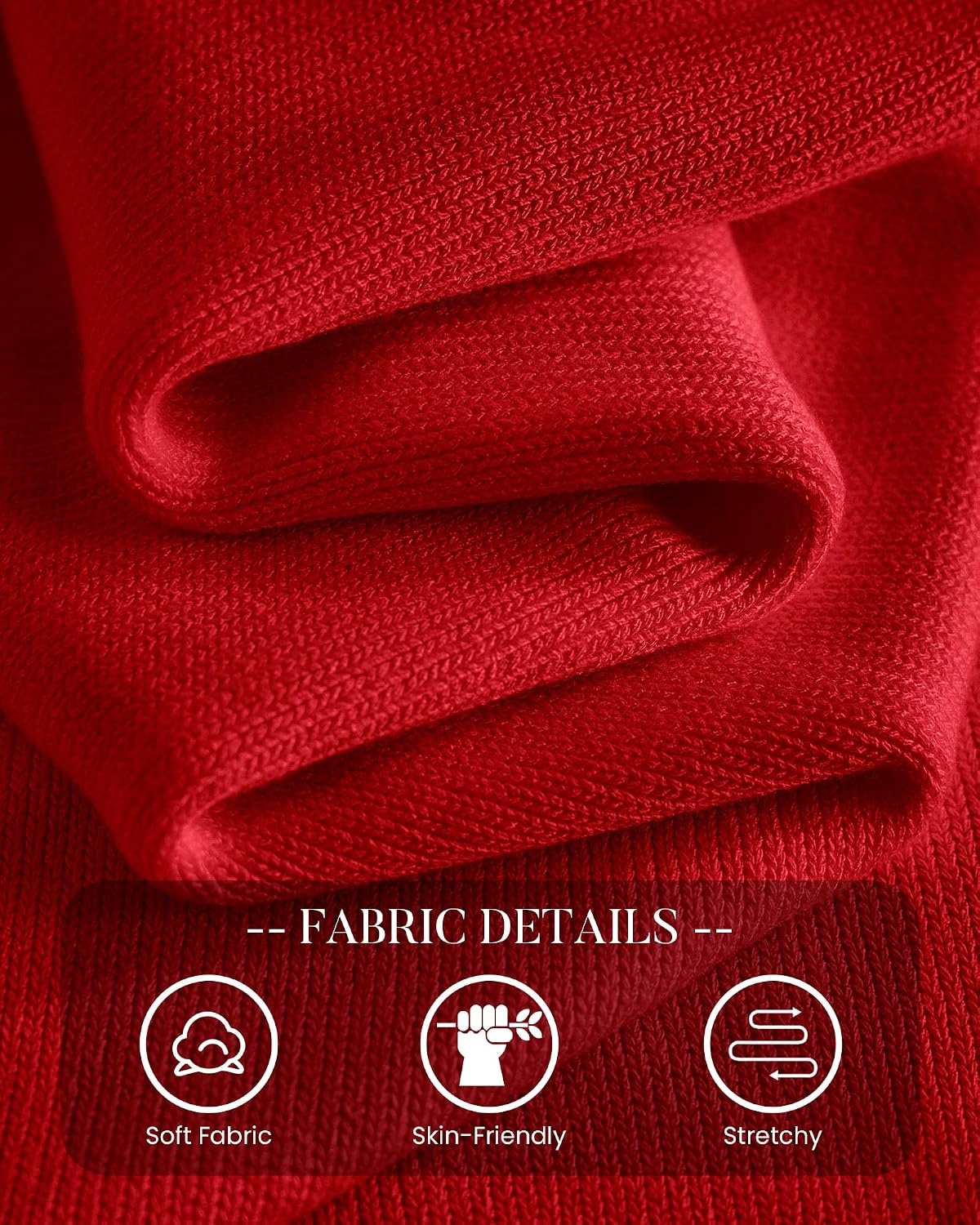image:imageBTFBM Womens Long Sleeve Sweaters Crew Neck Basic Tops Business Casual TopLightweight Knit Pullover SweaterBasic Travel OutfitsLadies ShirtsFall Fashion Winter Layer ClothesRed