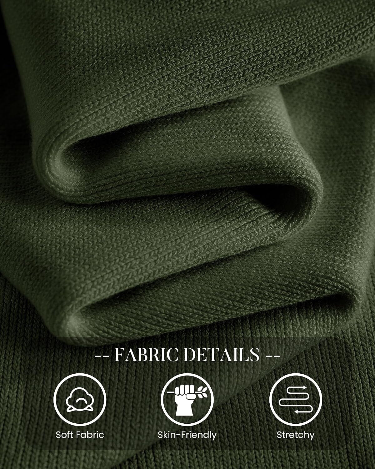 image:imageBTFBM Womens Long Sleeve Sweaters Crew Neck Basic Tops Business Casual TopLightweight Knit Pullover SweaterBasic Travel OutfitsLadies ShirtsFall Fashion Winter Layer ClothesArmy Green