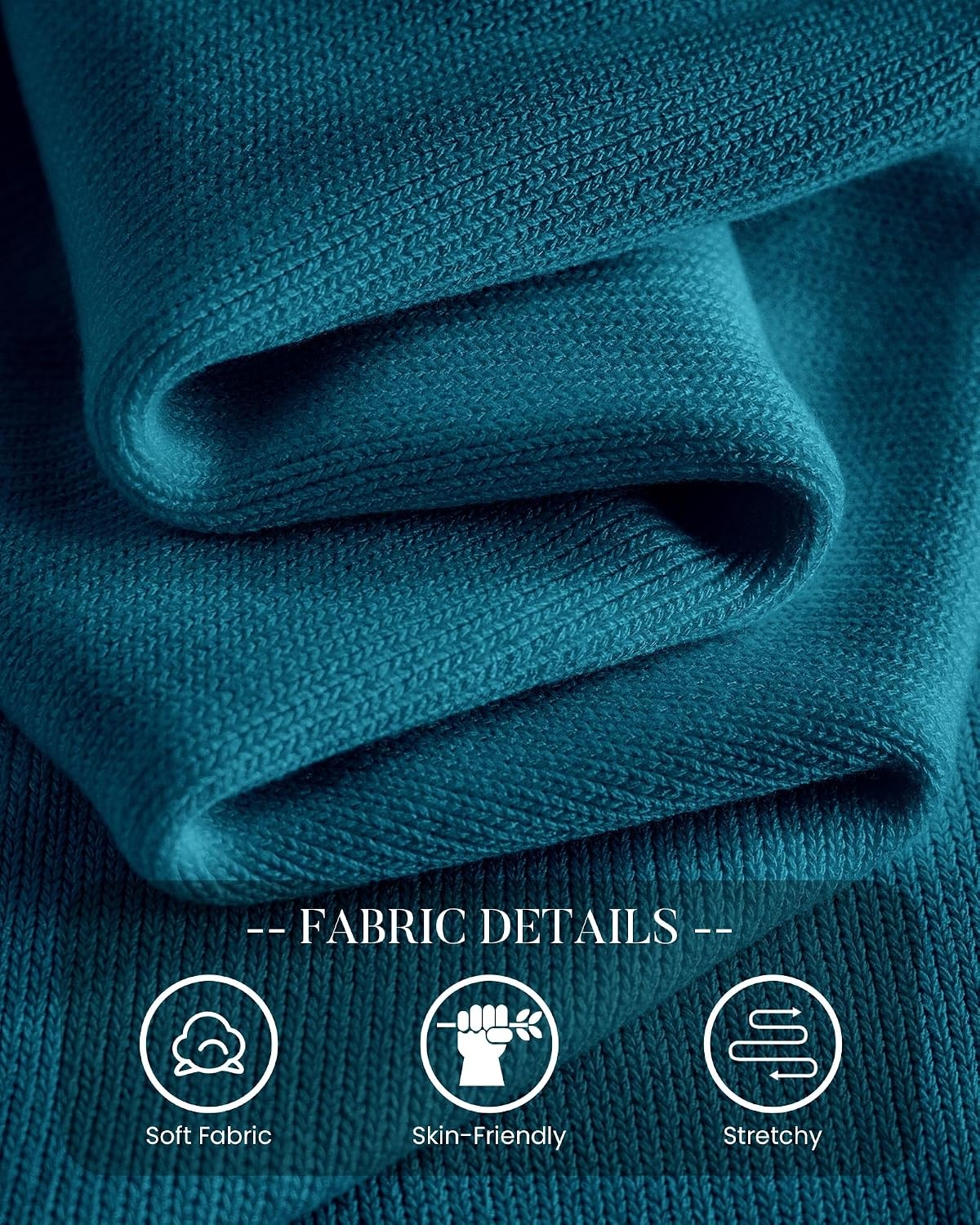 image:imageBTFBM Womens Long Sleeve Sweaters Crew Neck Basic Tops Business Casual TopLightweight Knit Pullover SweaterBasic Travel OutfitsLadies ShirtsFall Fashion Winter Layer ClothesLake Blue